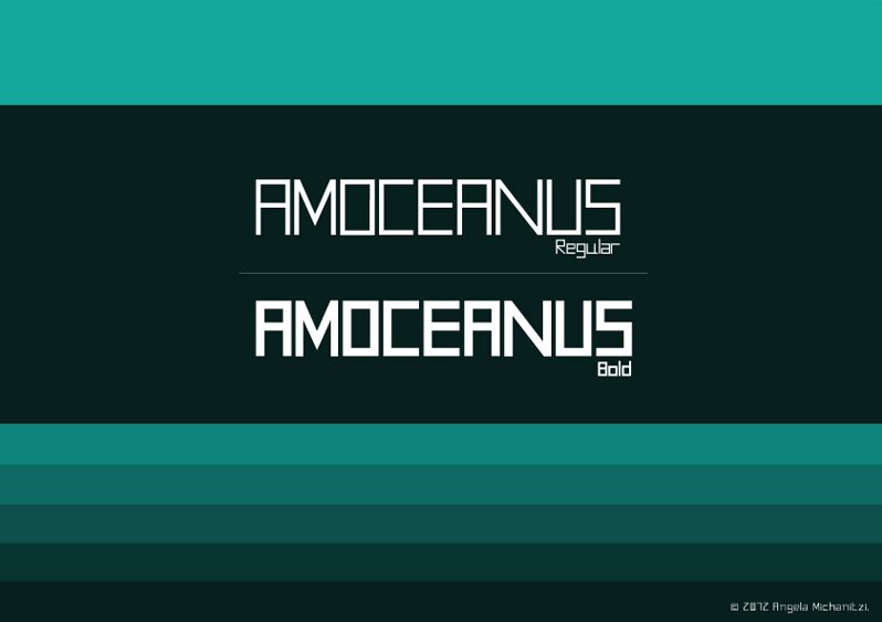AMOceanus Schriftart