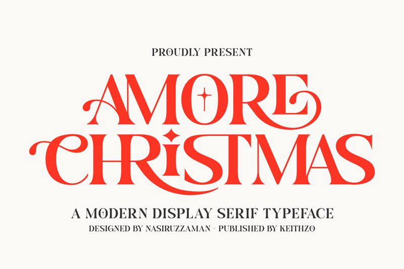 Amore Christmas Font