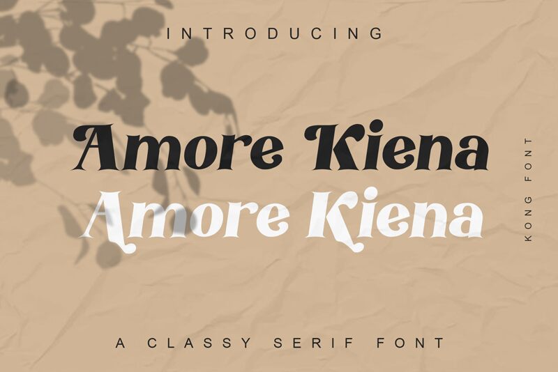 Amore Kiena Schriftart
