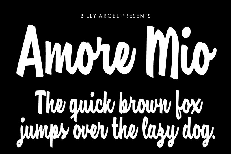 Amore Mio Schriftart