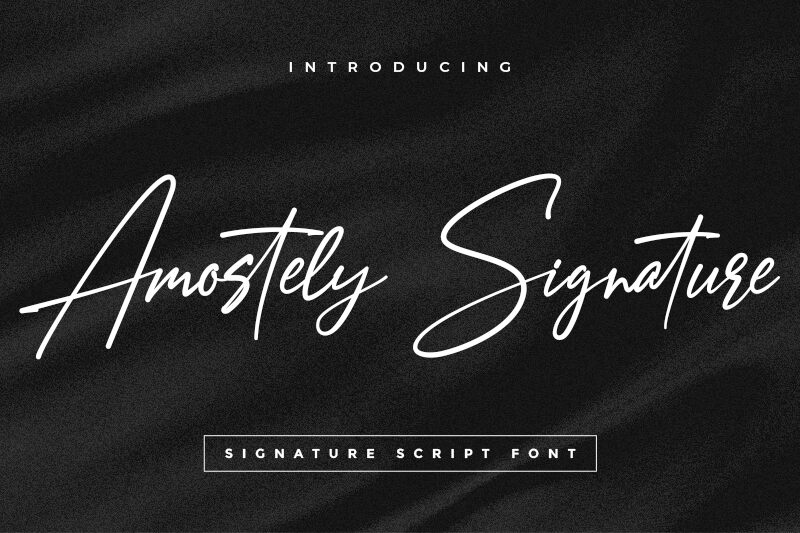 Amostely Signature Czcionka