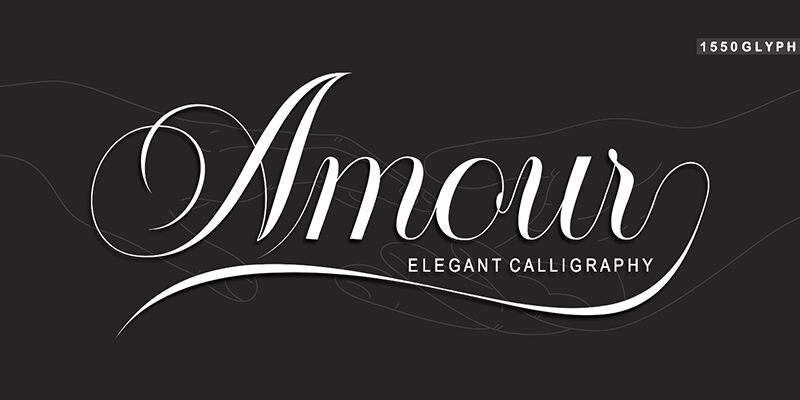 Amour Schriftart