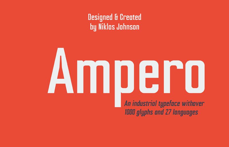 Ampero Schriftart