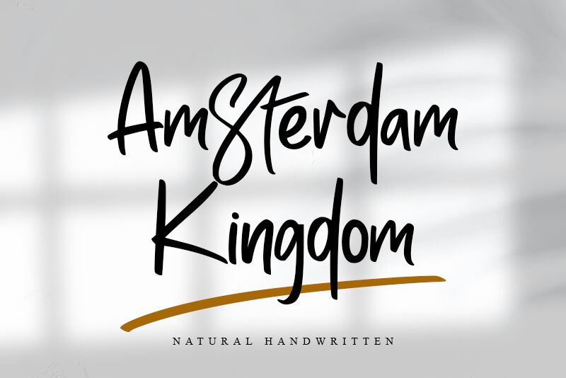 Amsterdam Kindom Schriftart