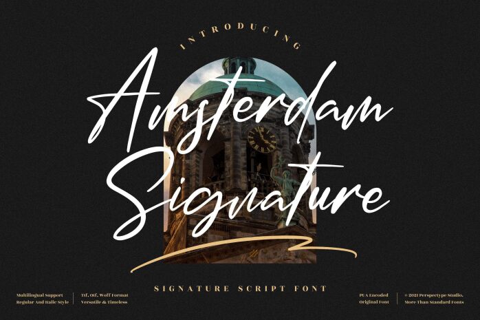 Amsterdam Signature Czcionka