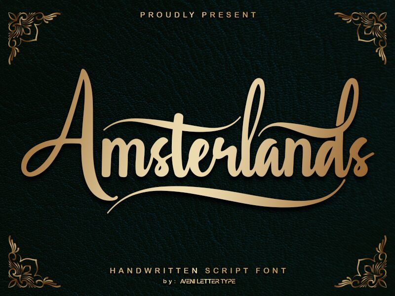 Amsterlands Schriftart