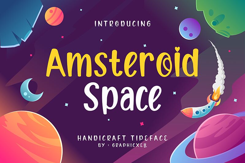 Amsteroid Space Czcionka