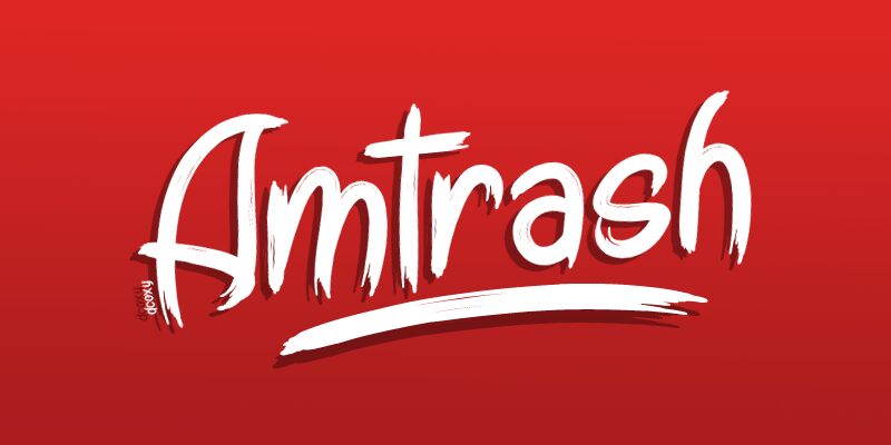 Amtrash Schriftart