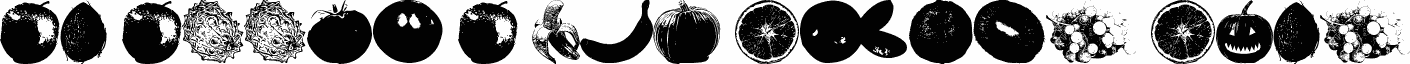 Podgląd czcionki An Apple A Day Fruit Font