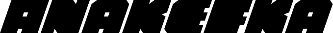 Предварительный просмотр шрифта Anakefka Italic