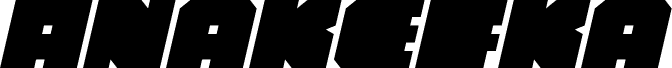 Предварительный просмотр шрифта Anakefka Semi-Italic