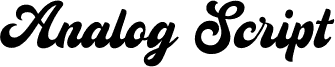 Analog Script Clean PERSONAL Personal