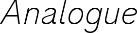 Analogue Reduced 36 Thin Oblique