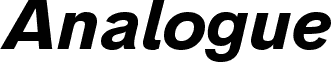 Analogue Reduced 76 Bold Oblique