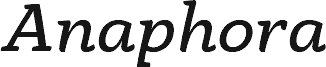 AnaphoraTrial-BookItalic