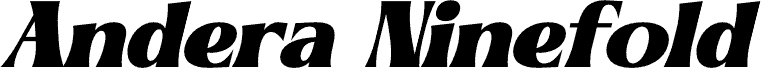 Andera Ninefold DEMO VERSION Italic