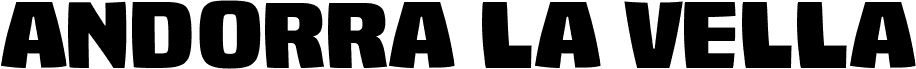 Preview of the Andorra la Vella font