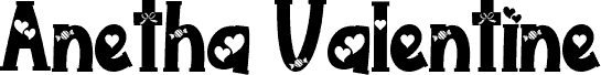 Anetha Valentine 字体