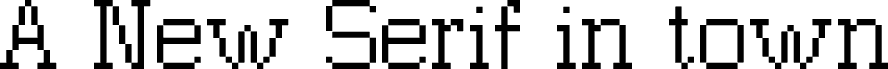 Anteprima del carattere anewserifintownF