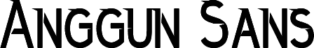 Preview of the Anggun Sans Regular font