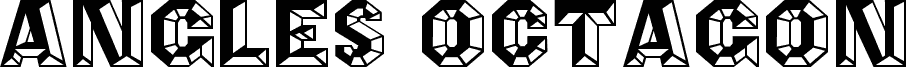 Preview of the Angles Octagon font