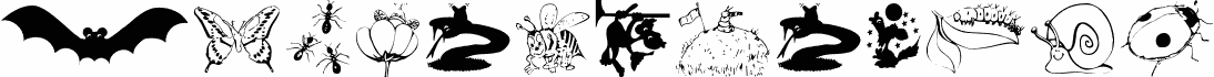 Preview of the AnimalShadows font