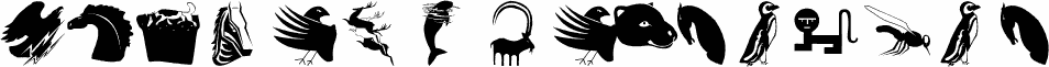 Podgląd czcionki AnimalShadowsTwo
