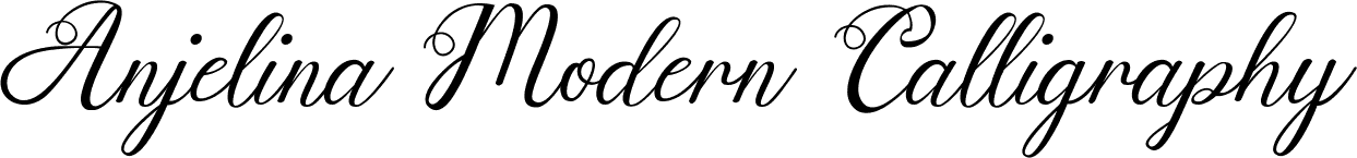 Anjelina Modern Calligraphy font