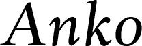 Anko Trial Italic fonte