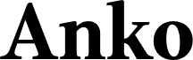 Preview of the AnkoPersonalUse-Bold font