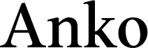 Preview of the AnkoPersonalUse-Medium font