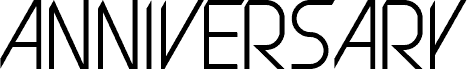 Preview of the Anniversary Extavagant font