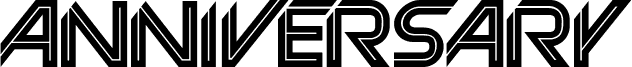 Preview of the Anniversary Neon font