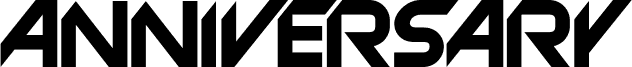 Preview of the Anniversary Regular font