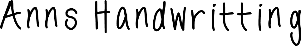 Ann Script Font Examples annshandwriting font