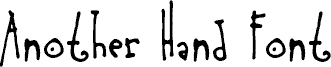 AnotherHandFont