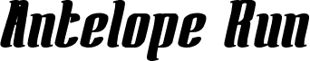 Antelope Run Bold