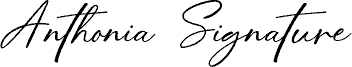 Preview of the AnthoniaSignature font