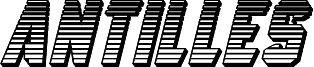 Podgląd czcionki Antilles Chrome Italic