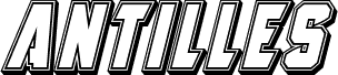 Podgląd czcionki Antilles Engraved Italic