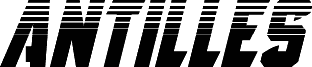 Podgląd czcionki Antilles Halftone Italic