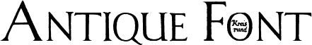 Antique Font by Marta van Eck CU