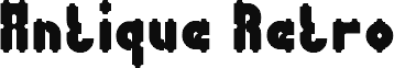 Vorschau der Schriftart Antique Retro Bold
