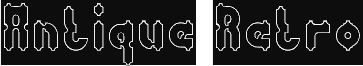 Vorschau der Schriftart Antique Retro-Hollow