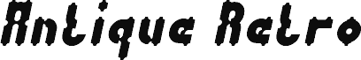 Vorschau der Schriftart Antique Retro Italic