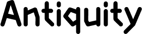 Vorschau der Schriftart Antiquity Bold Personal Use