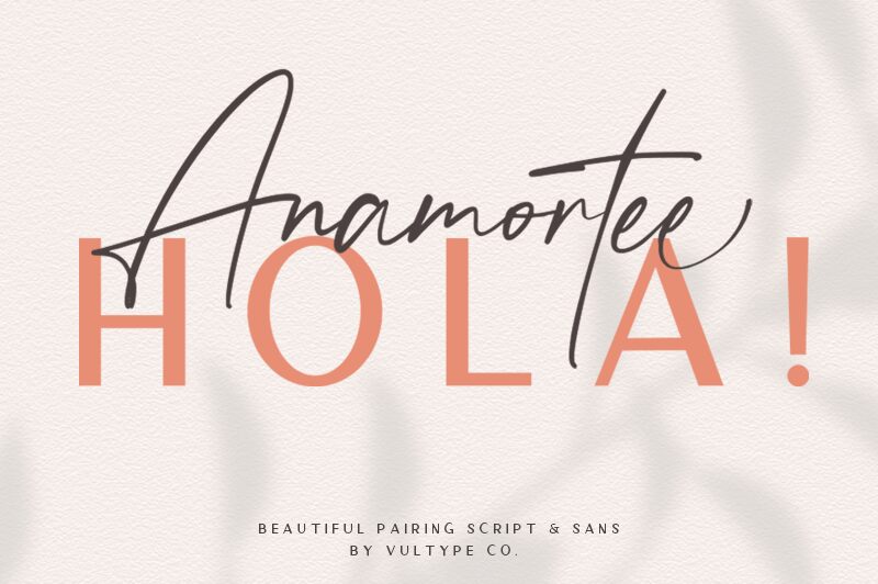 Anamortee Schriftart