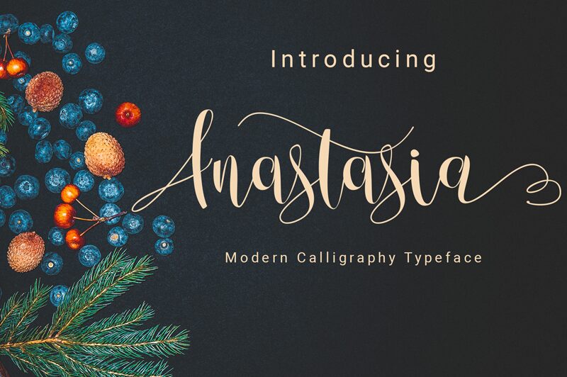 Anastasia script Schriftart