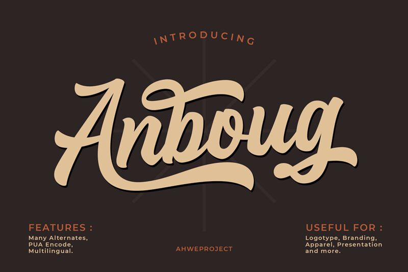 Anboug الخط