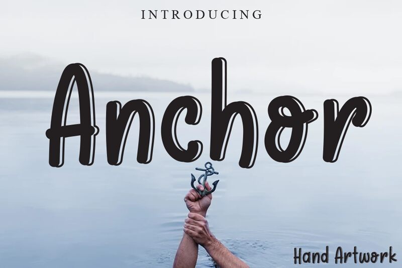 Anchor الخط